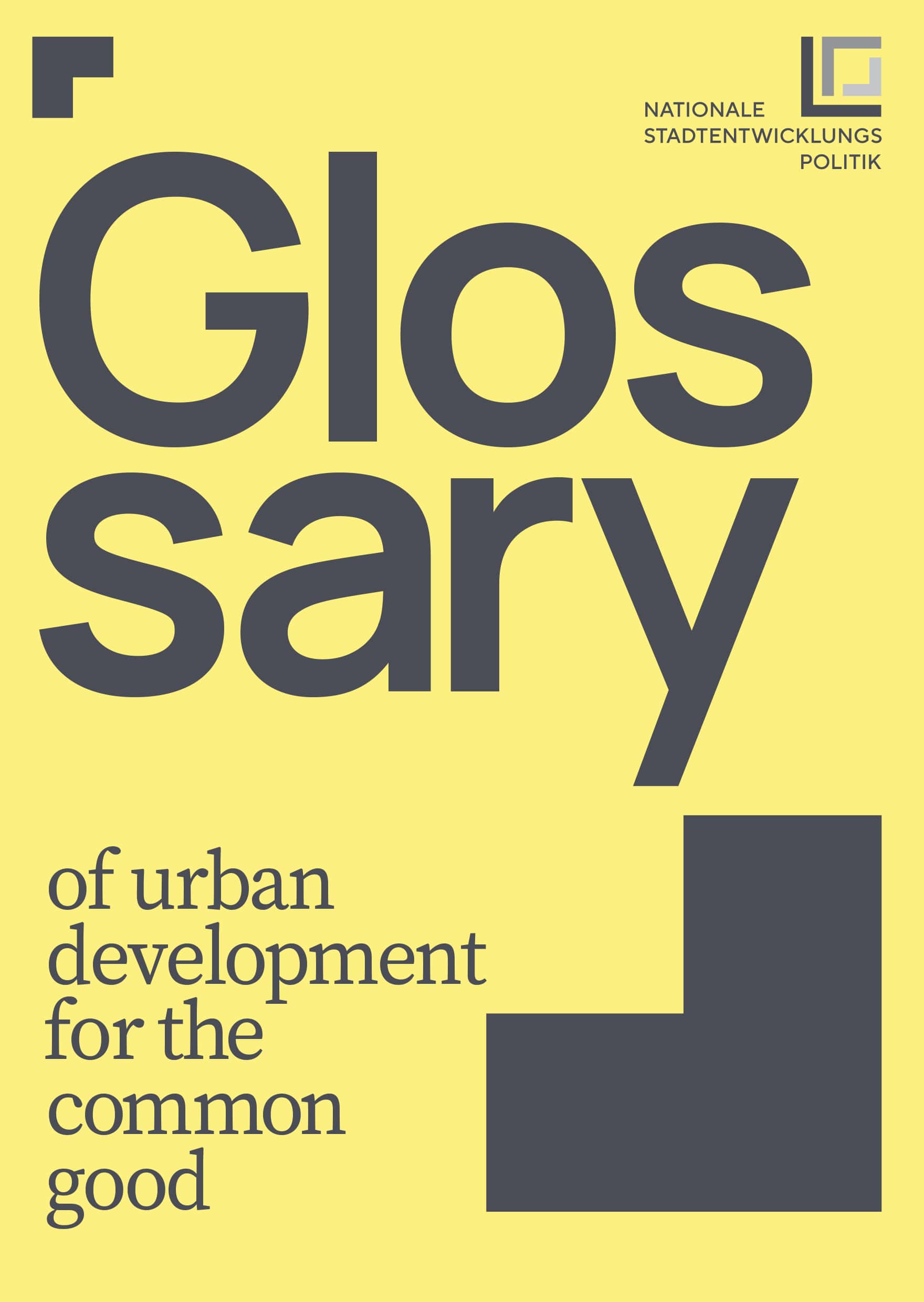 Glossary of urban development for the common good