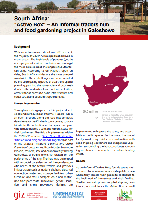 Factsheet Cities CHALLENGE South Africa